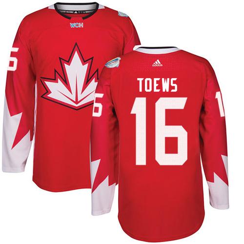 Team CA. #16 Jonathan Toews Red 2016 World Cup Stitched NHL Jersey Team CA. #16 Jonathan Toews Red 2016 World Cup Stitched NHL Jersey