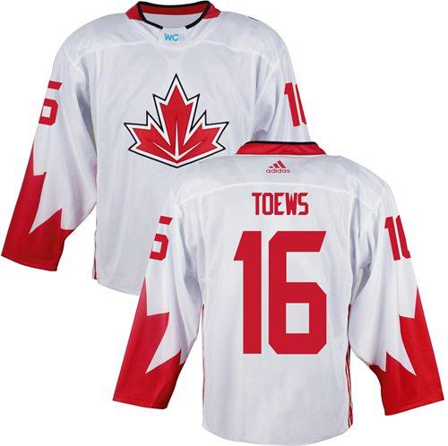 Team Canada #16 Jonathan Toews White 2016 World Cup Stitched Youth NHL Jersey