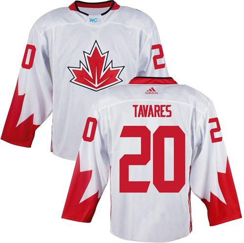 Team Canada #20 John Tavares White 2016 World Cup Stitched Youth NHL Jersey