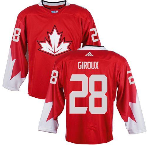 Team Canada #28 Claude Giroux Red 2016 World Cup Stitched Youth NHL Jersey