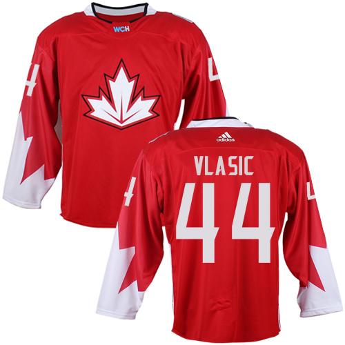Team Canada #44 Marc-Edouard Vlasic Red 2016 World Cup Stitched Youth NHL Jersey