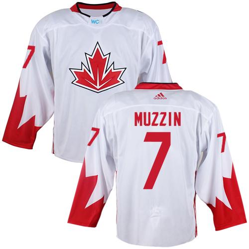 Team Canada #7 Jake Muzzin White 2016 World Cup Stitched Youth NHL Jersey