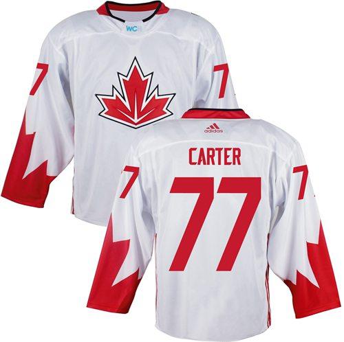 Team Canada #77 Jeff Carter White 2016 World Cup Stitched Youth NHL Jersey