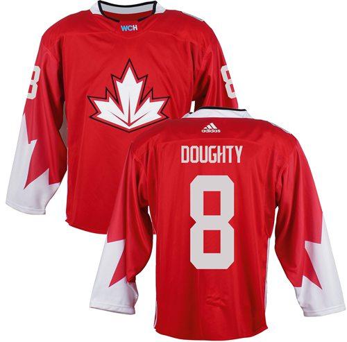 Team Canada #8 Drew Doughty Red 2016 World Cup Stitched Youth NHL Jersey