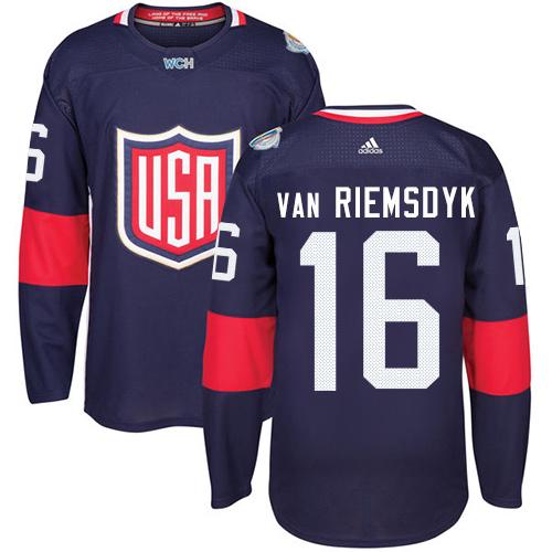 Team USA #16 James van Riemsdyk Navy Blue 2016 World Cup Stitched Youth NHL Jersey Team USA #16 James van Riemsdyk Navy Blue 2016 World Cup Stitched Youth NHL Jersey