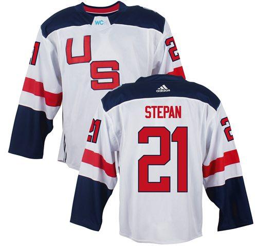 Team USA #21 Derek Stepan White 2016 World Cup Stitched NHL Jersey Team USA #21 Derek Stepan White 2016 World Cup Stitched NHL Jersey