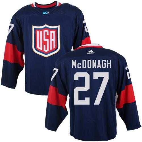 Team USA #27 Ryan McDonagh Navy Blue 2016 World Cup Stitched NHL Jersey Team USA #27 Ryan McDonagh Navy Blue 2016 World Cup Stitched NHL Jersey