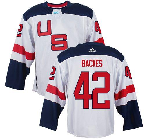 Team USA #42 David Backes White 2016 World Cup Stitched NHL Jersey Team USA #42 David Backes White 2016 World Cup Stitched NHL Jersey