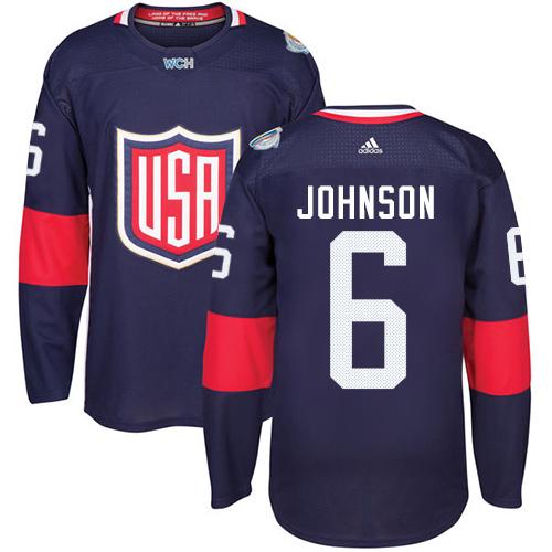 Team USA #6 Erik Johnson Navy Blue 2016 World Cup Stitched Youth NHL Jersey Team USA #6 Erik Johnson Navy Blue 2016 World Cup Stitched Youth NHL Jersey