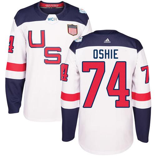 Team USA #74 T. J. Oshie White 2016 World Cup Stitched Youth NHL Jersey Team USA #74 T. J. Oshie White 2016 World Cup Stitched Youth NHL Jersey