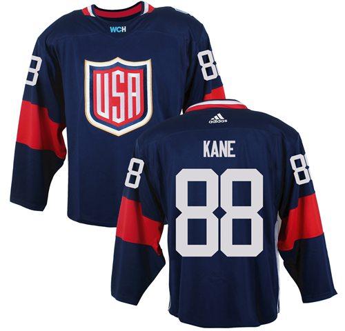 Team USA #88 Patrick Kane Navy Blue 2016 World Cup Stitched Youth NHL Jersey