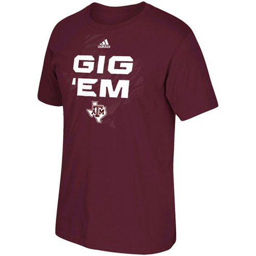 Texas A&M Aggies Adidas Sideline Glory T-Shirt Maroon