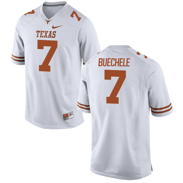 Texas Longhorns 7 Shane Buechele White Nike College Jersey