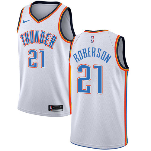 Thunder #21 Andre Roberson White Youth Basketball Swingman Association Edition Jersey