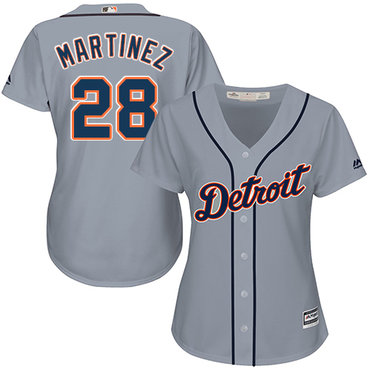 Tigers #28 J. D. Martinez Grey Road Women's Stitched MLB Jersey Tigers #28 J. D. Martinez Grey Road Women's Stitched MLB Jersey