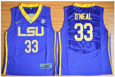 Tigers #33 Shaquille O'Neal Purple Basketball Stitched Youth NCAA Jersey Tigers #33 Shaquille O'Neal Purple Basketball Stitched Youth NCAA Jersey