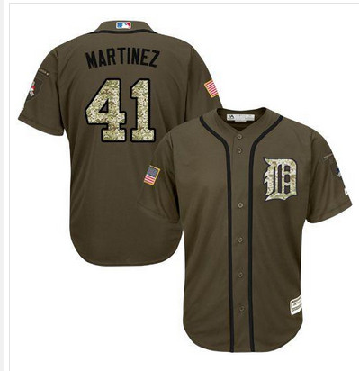 Tigers #41 Victor Martinez Green Salute to Service Stitched MLB Jersey Tigers #41 Victor Martinez Green Salute to Service Stitched MLB Jersey