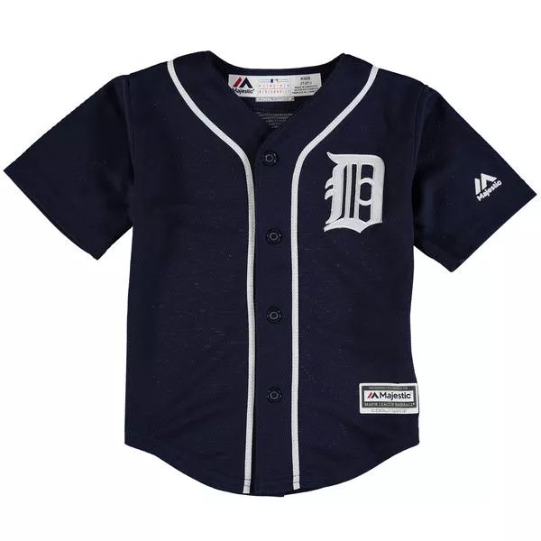 Toddler Tigers Blank Nayy Blue Alternate Customized Stitched MLB Jersey