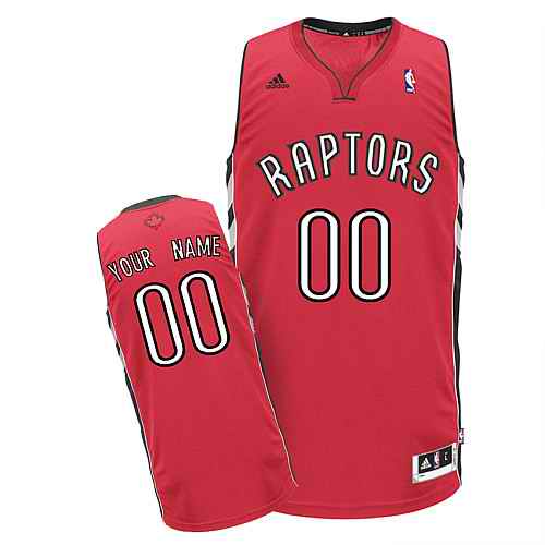 Toronto Raptors Custom Swingman Red Road Jersey