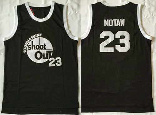 Tournament Shoot Out #23 Motaw Black Stitched Basketball Jersey Tournament Shoot Out #23 Motaw Black Stitched Basketball Jersey