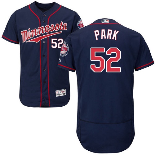 Twins #52 Byung-Ho Park Navy Blue Flexbase Authentic Collection Stitched MLB Jersey Twins #52 Byung-Ho Park Navy Blue Flexbase Authentic Collection Stitched MLB Jersey