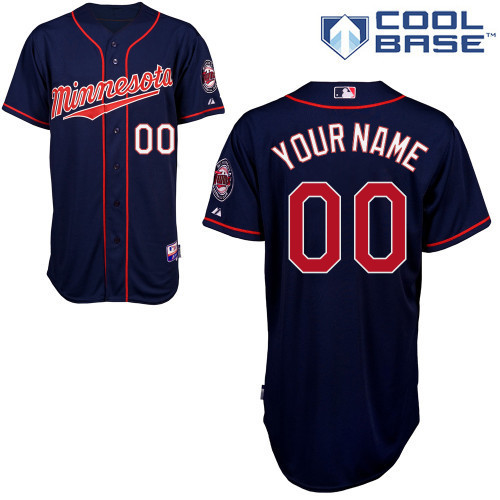 Twins Blue Customized Men Cool Base Jersey