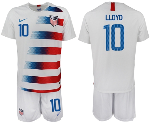 USA #10 Lloyd Home Soccer Country Jersey USA #10 Lloyd Home Soccer Country Jersey