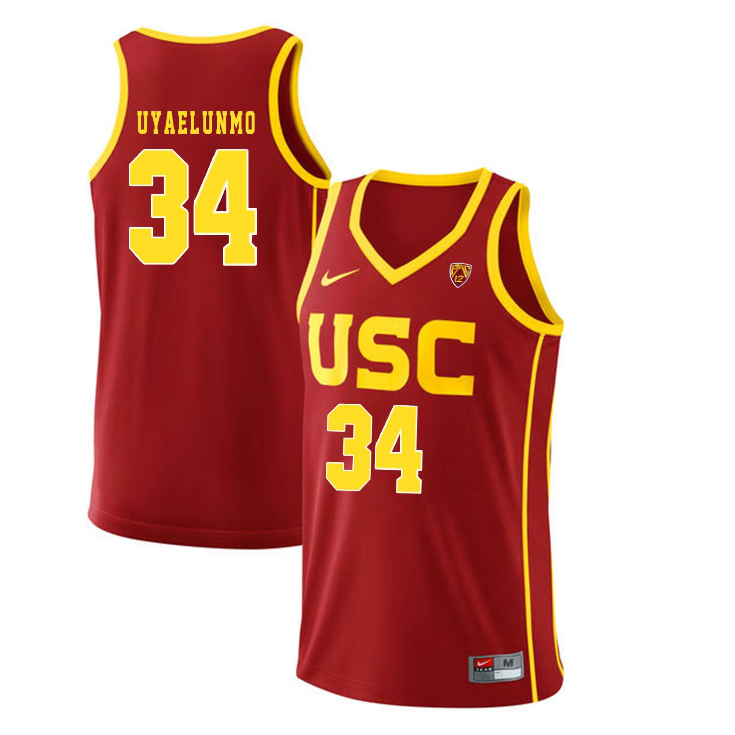USC Trojans #34 Victor Uyaelunmo Red College Basketball Jersey USC Trojans #34 Victor Uyaelunmo Red College Basketball Jersey