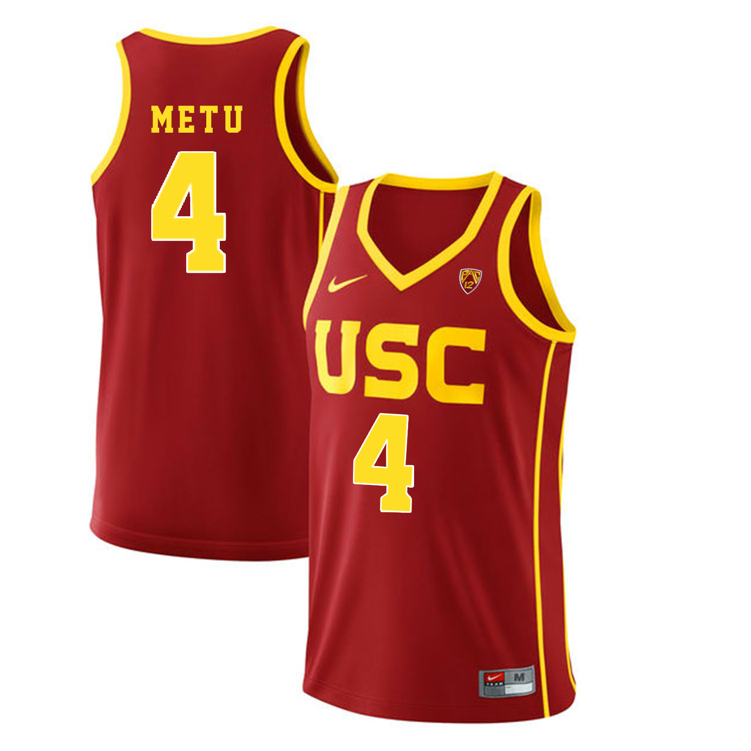 USC Trojans #4 Chimezie Metu Red College Basketball Jersey USC Trojans #4 Chimezie Metu Red College Basketball Jersey