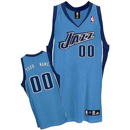 Utah Jazz Custom Lt Blue Alternate Jersey