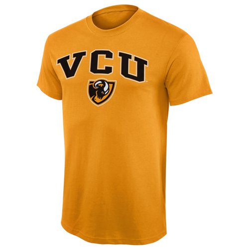 VCU Rams Arch Over Logo T-Shirt Gold