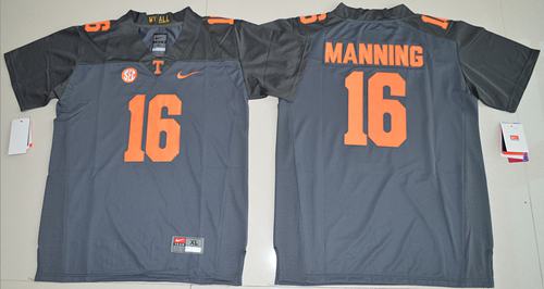 Vols #16 Peyton Manning Grey Stitched Youth NCAA Jersey Vols #16 Peyton Manning Grey Stitched Youth NCAA Jersey