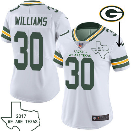 Nike Packers White Women's Stitched NFL Vapor Untouchable Limited Jersey
