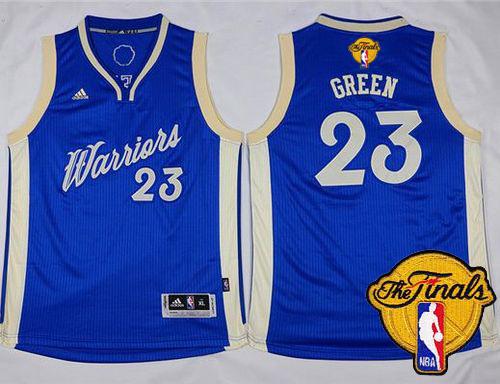 Warriors #23 Draymond Green Blue 2015-2016 Christmas Day The Finals Patch Stitched Youth NBA Jersey Warriors #23 Draymond Green Blue 2015-2016 Christmas Day The Finals Patch Stitched Youth NBA Jersey