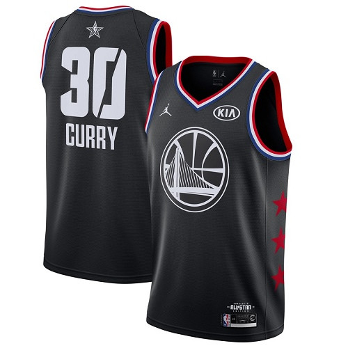 Warriors #30 Stephen Curry Black Women's Basketball Jordan Swingman 2019 All-Star Game Jersey Warriors #30 Stephen Curry Black Women's Basketball Jordan Swingman 2019 All-Star Game Jersey