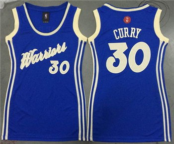 Warriors #30 Stephen Curry Blue Dress 2015-2016 Christmas Day Women's Stitched NBA Jersey Warriors #30 Stephen Curry Blue Dress 2015-2016 Christmas Day Women's Stitched NBA Jersey