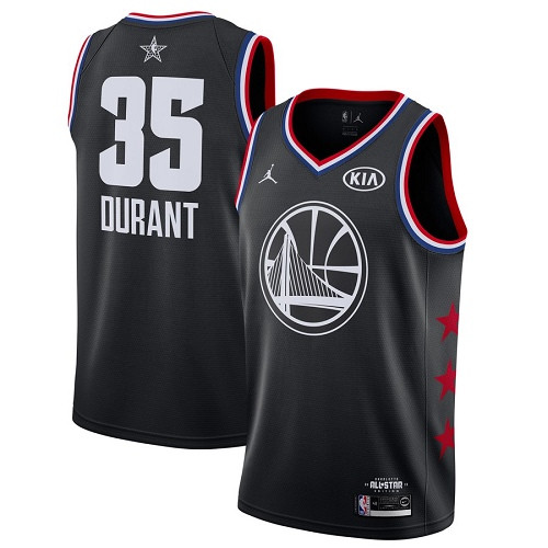 Warriors #35 Kevin Durant Black Women's Basketball Jordan Swingman 2019 All-Star Game Jersey Warriors #35 Kevin Durant Black Women's Basketball Jordan Swingman 2019 All-Star Game Jersey