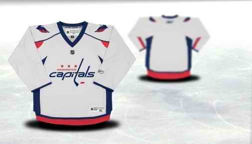 Washington Capitals Youth Customized White Jersey