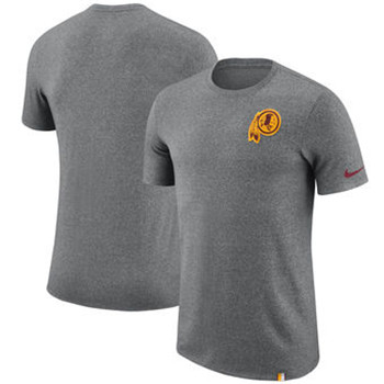 Washington Redskins Nike Marled Patch T-Shirt - Heathered Gray