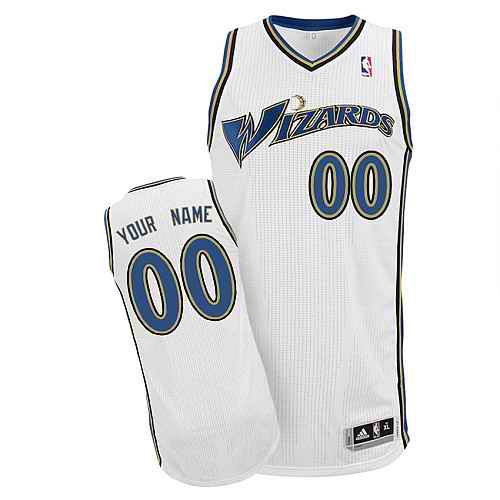 Washington Wizards Custom White Home Jersey