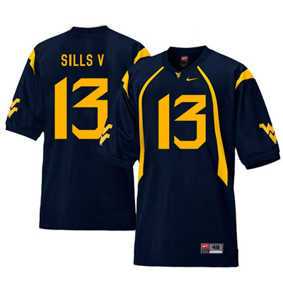 West Virginia Mountaineers 13 David Sills V Navy College Football Jersey