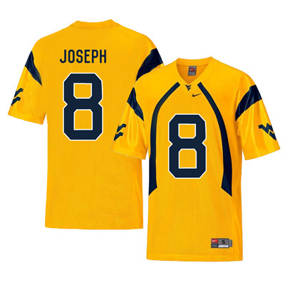 West Virginia Mountaineers 8 Karl Joseph Gold College Football Jersey