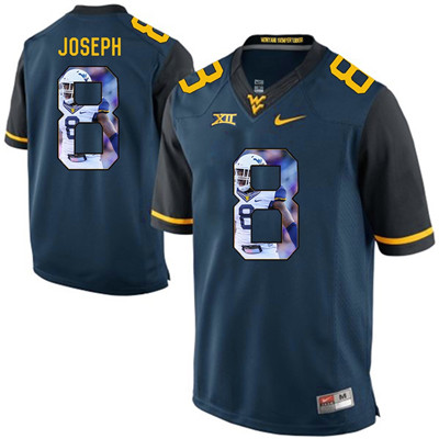 West Virginia Mountaineers Blue Karl Joseph College Football Portrait Jersey West Virginia Mountaineers Blue Karl Joseph College Football Portrait Jersey