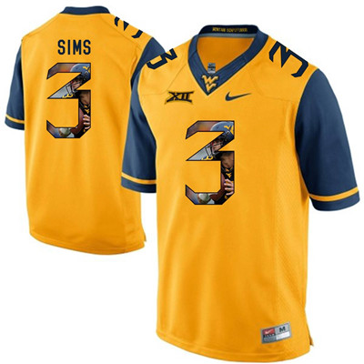 West Virginia Mountaineers Gold Charles Sims College Football Portrait Jersey West Virginia Mountaineers Gold Charles Sims College Football Portrait Jersey