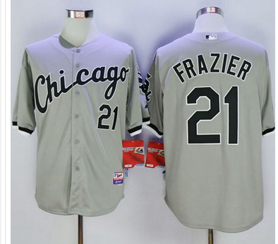 White Sox #21 Todd Frazier Grey Cool Base Stitched MLB Jersey