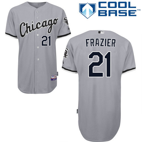 White Sox #21 Todd Frazier Grey Road Cool Base Stitched Youth MLB Jersey