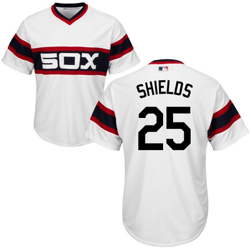 White Sox #25 James Shields White Alternate Home Cool Base Stitched Youth MLB Jersey