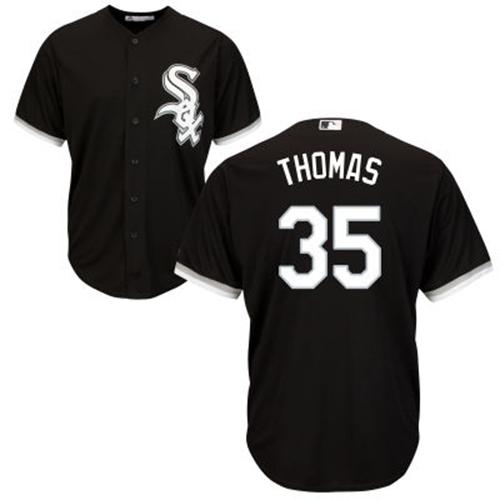 White Sox #35 Frank Thomas Black Alternate Cool Base Stitched Youth MLB Jersey White Sox #35 Frank Thomas Black Alternate Cool Base Stitched Youth MLB Jersey