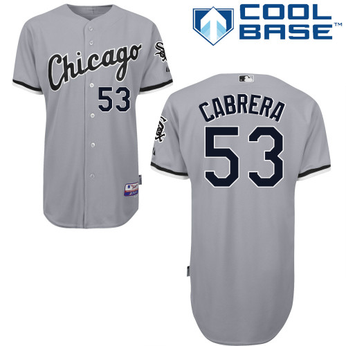 White Sox #53 Melky Cabrera Grey Road Cool Base Stitched Youth MLB Jersey