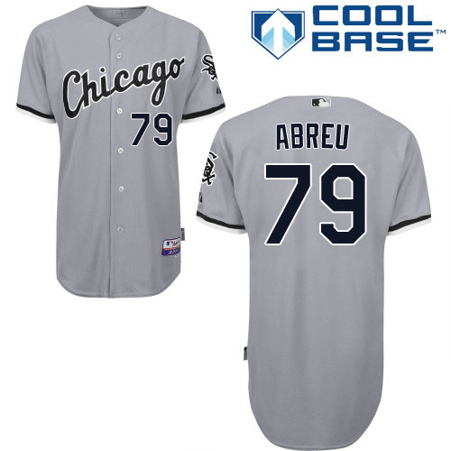 White Sox #79 Jose Abreu Grey Road Cool Base Stitched Youth MLB Jersey
